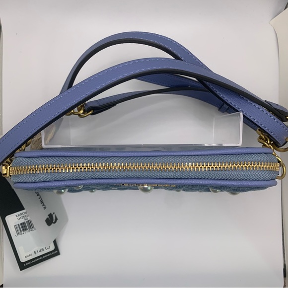 Karl Lagerfeld Paris Karolina Denim Crossbody - Picture 13 of 17